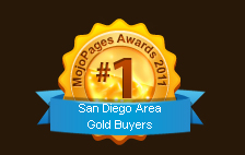 Awarded Best Gold Buyer in San Diego again